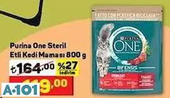 PURİNA ONE STERİL ETLİ KEDİ MAMASI 800G